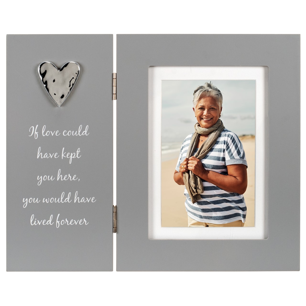 Malden International Designs If Love Could Have Kept You Here 4" x 6" Remembrance Hinged Frame with Mat